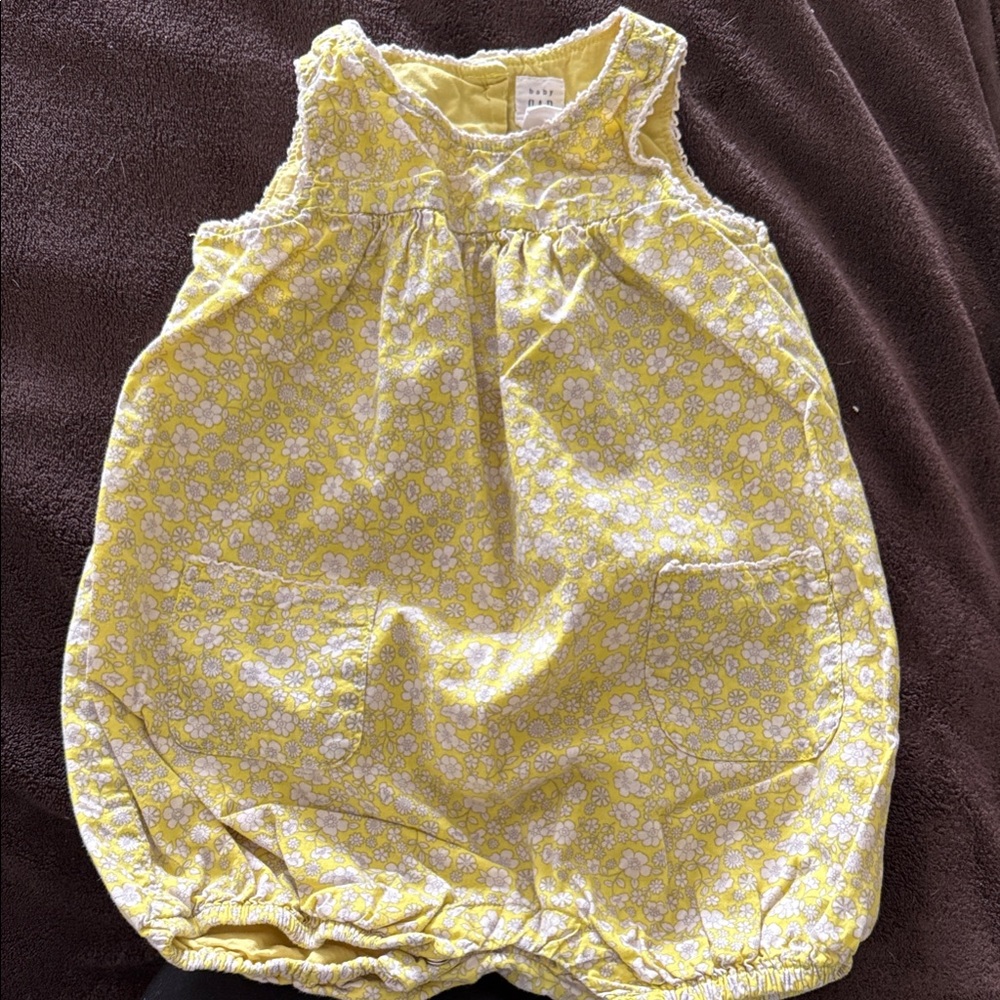 GAP Sunny Yellow Floral Bodysuit